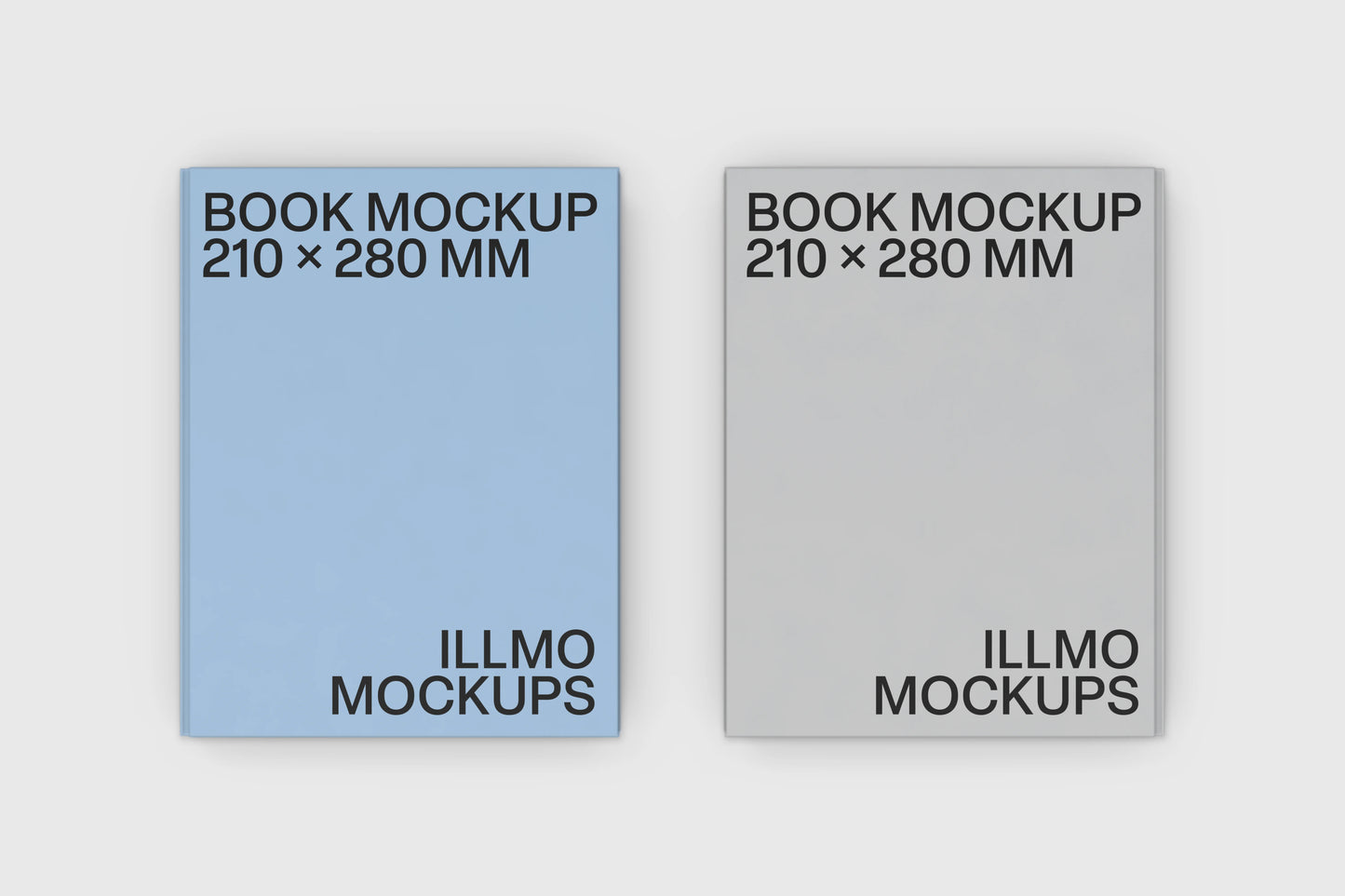 Minimal book mockup for cover and publishing design presentations