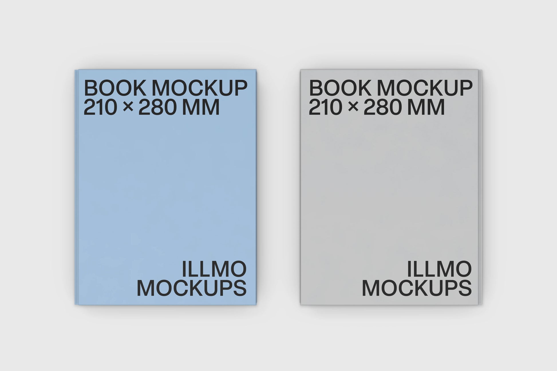 Minimal book mockup for cover and publishing design presentations