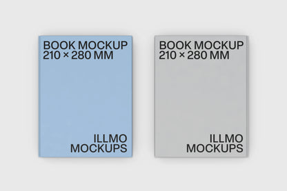 Minimal book mockup for cover and publishing design presentations