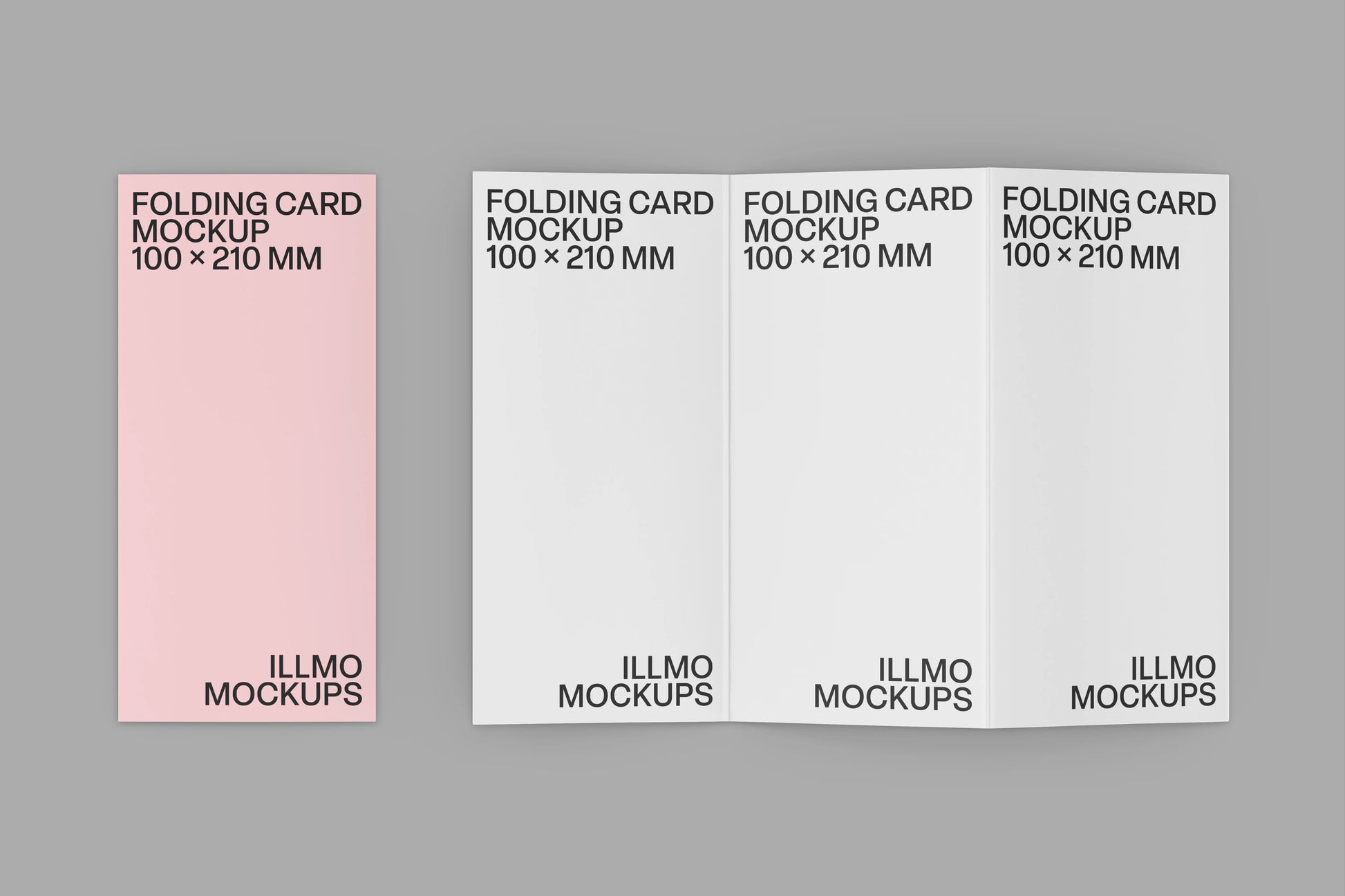 Minimal brochure mockup for print and editorial design