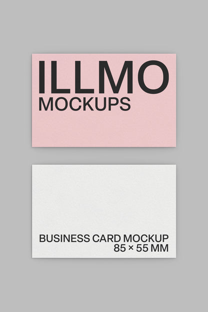 Minimal business card mockup with soft lighting by illmo
