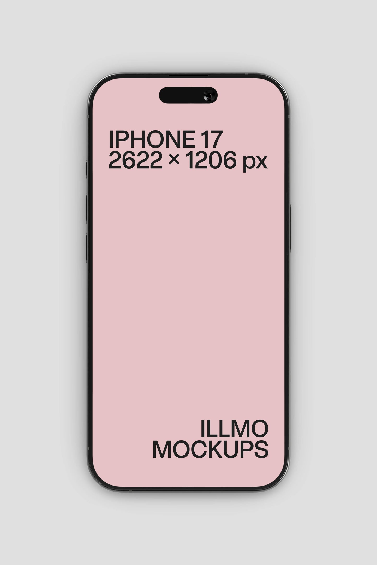 iPhone mockup with soft 3D lighting for mobile UI design