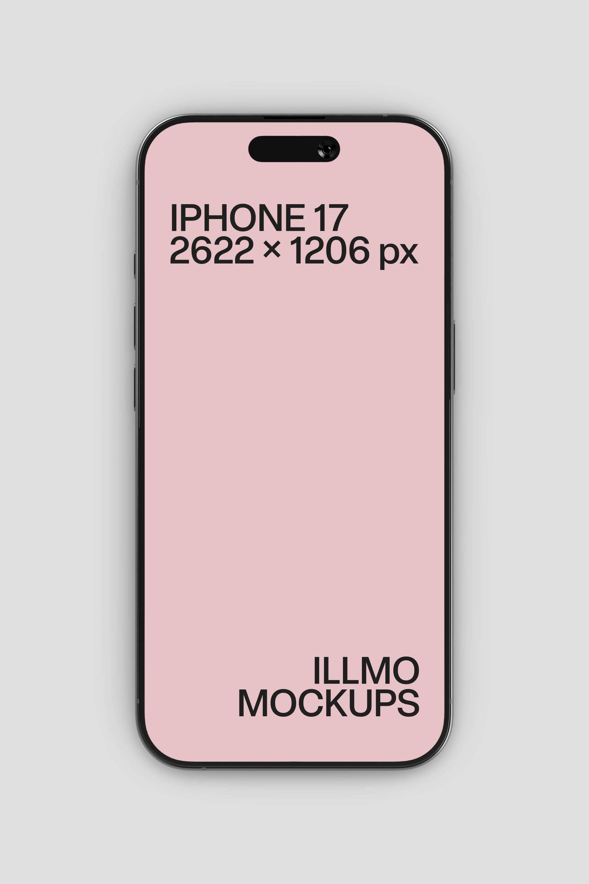 iPhone mockup with soft 3D lighting for mobile UI design