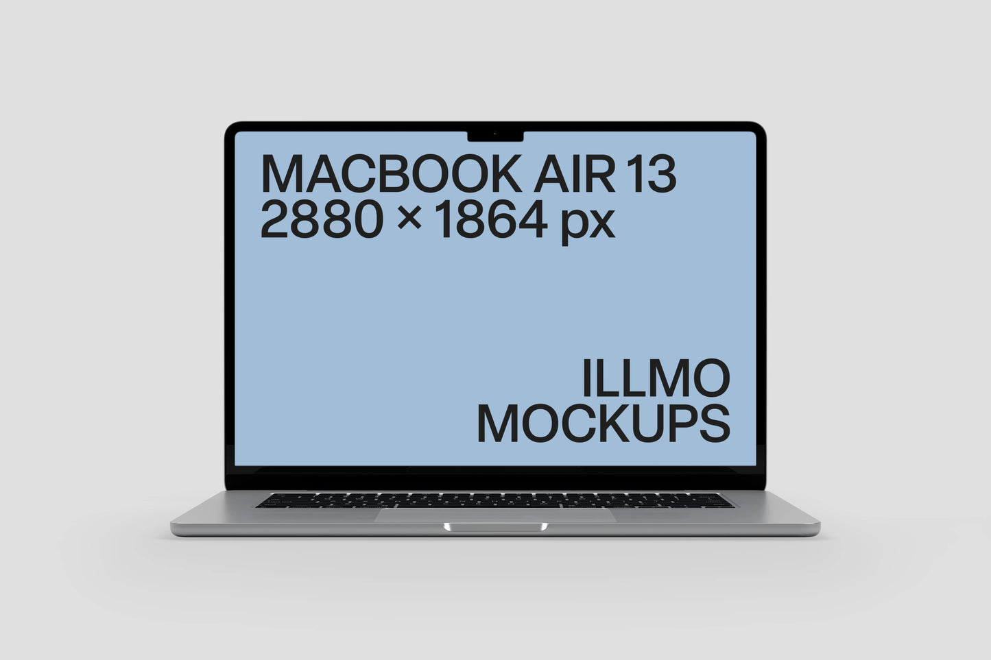 MacBook Air 13-inch mockup for showcasing website and desktop UI design