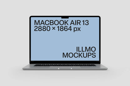 MacBook Air 13-inch mockup for showcasing website and desktop UI design