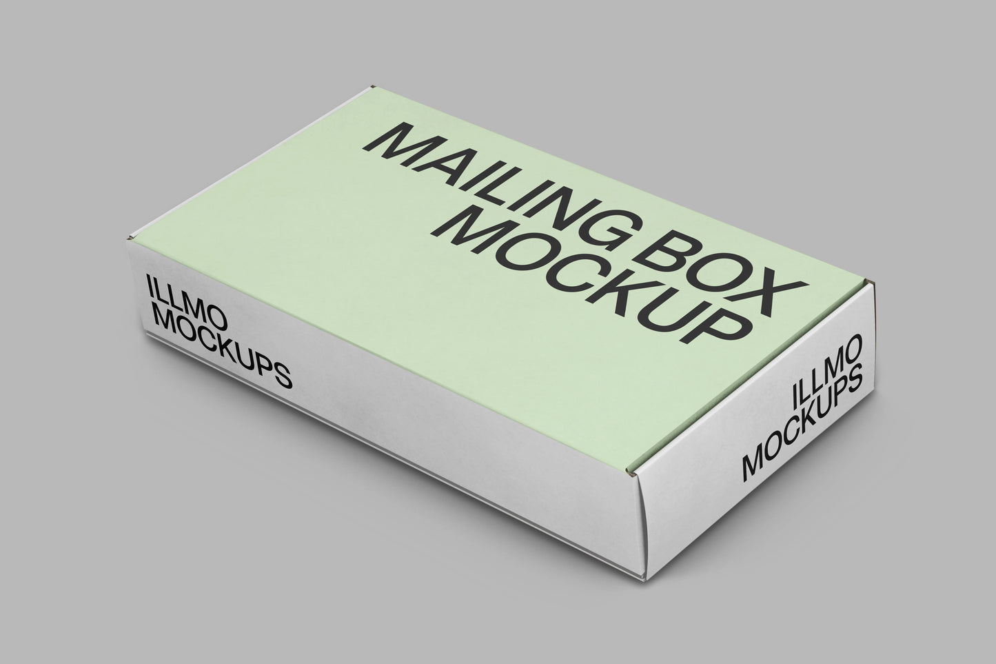 Mailer box mockup for showcasing branding and packaging design