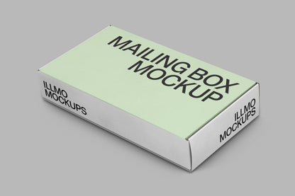 Mailer box mockup for showcasing branding and packaging design
